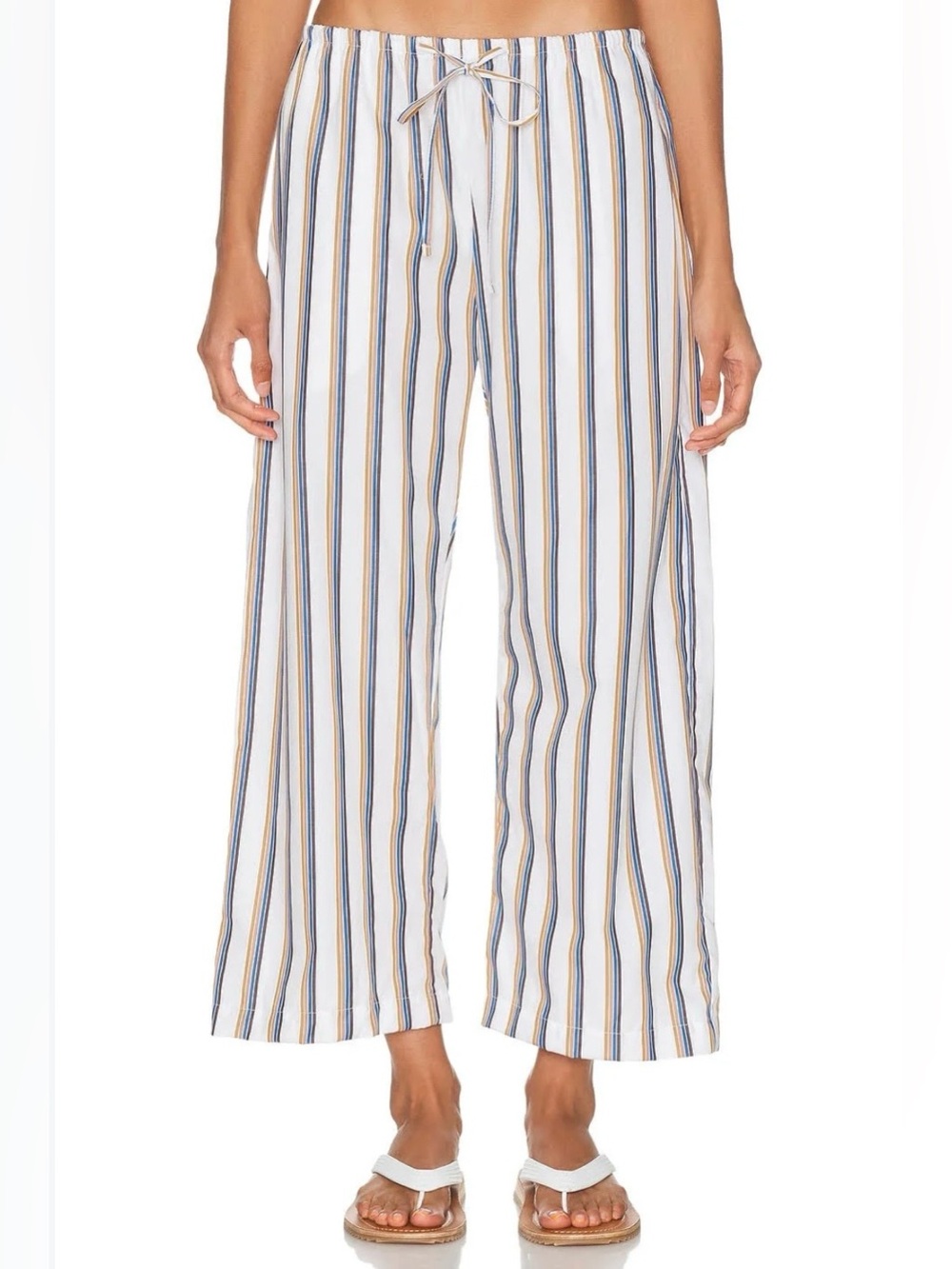 LESET Yoshi Striped Cropped Pants